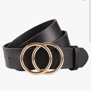 Black Belt with Gold “Buckle”